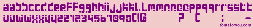 SEEDS Font – Purple Fonts on Pink Background