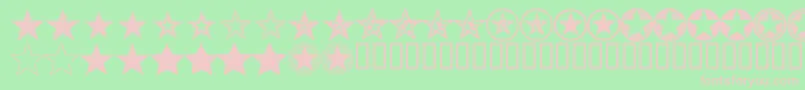 SEEIS    Font – Pink Fonts on Green Background