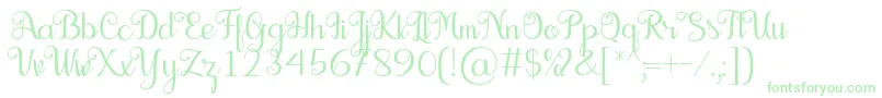 Seelyn Font-Schriftart – Grüne Schriften