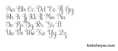 Überblick über die Schriftart Seelyn Font