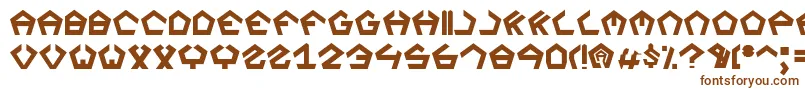 Segaz Font – Brown Fonts on White Background