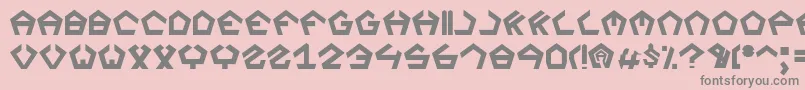 フォントSegaz – ピンクの背景に灰色の文字