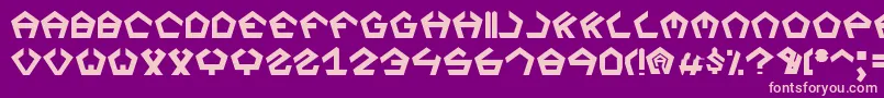 Segaz Font – Pink Fonts on Purple Background