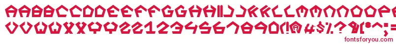 フォントSegaz – 赤い文字