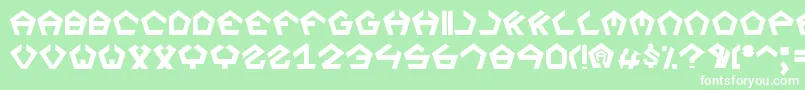 Segaz Font – White Fonts on Green Background