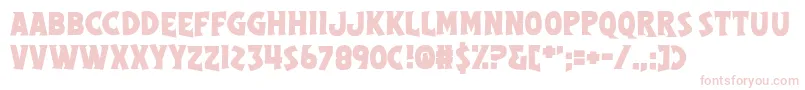 Czcionka Segreteria – różowe czcionki na białym tle