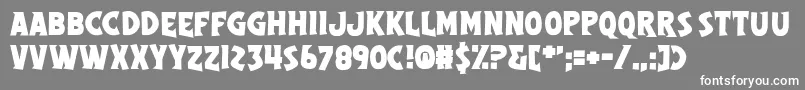 Segreteria Font – White Fonts on Gray Background