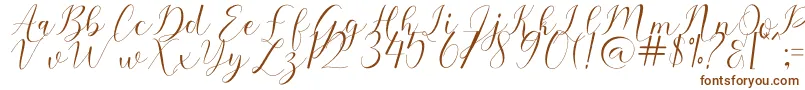 Шрифт Sehaty – коричневые шрифты на белом фоне