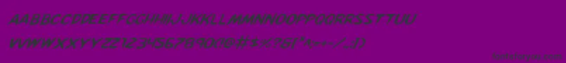 KreetureItalic Font – Black Fonts on Purple Background