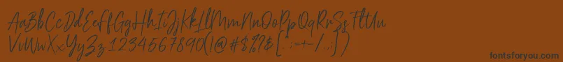 Sehaty Font – Black Fonts on Brown Background