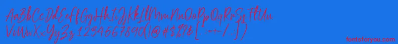 fuente Sehaty – Fuentes Rojas Sobre Fondo Azul