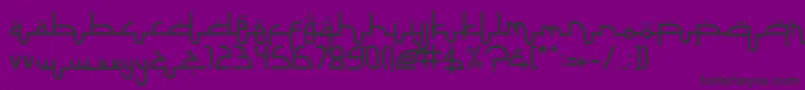 SelametLebaran Font – Black Fonts on Purple Background