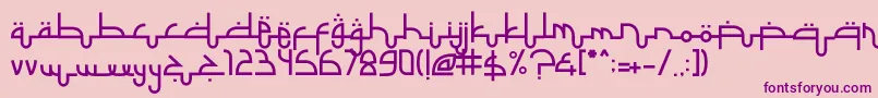 SelametLebaran Font – Purple Fonts on Pink Background