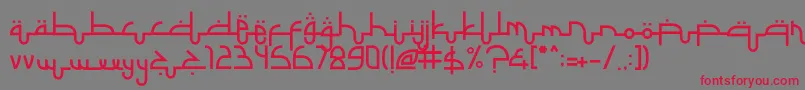 SelametLebaran Font – Red Fonts on Gray Background