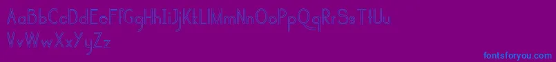 selari regular Font – Blue Fonts on Purple Background