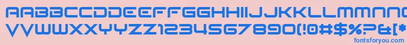 Seldom Scene Font – Blue Fonts on Pink Background