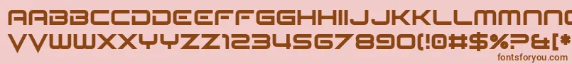 Seldom Scene Font – Brown Fonts on Pink Background