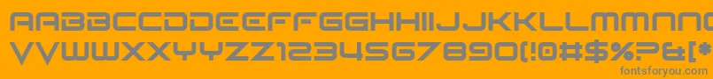 Seldom Scene Font – Gray Fonts on Orange Background