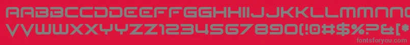 Seldom Scene Font – Gray Fonts on Red Background