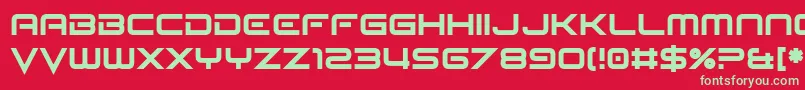 Seldom Scene Font – Green Fonts on Red Background