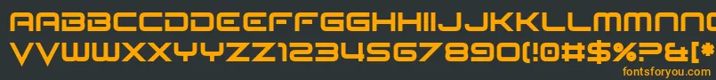 Seldom Scene Font – Orange Fonts on Black Background