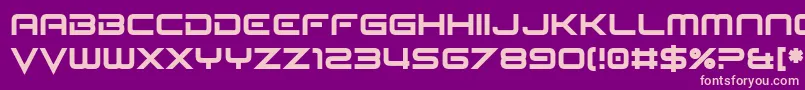 Seldom Scene Font – Pink Fonts on Purple Background