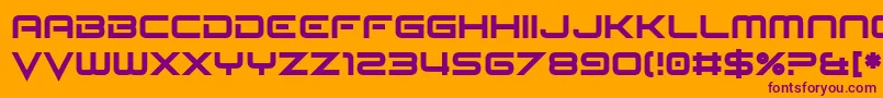 Seldom Scene Font – Purple Fonts on Orange Background
