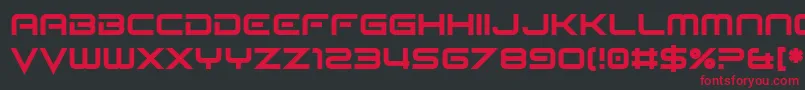 Seldom Scene Font – Red Fonts on Black Background