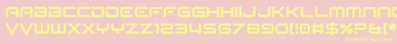 Seldom Scene Font – Yellow Fonts on Pink Background