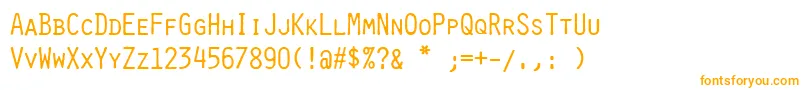 Czcionka Selectric Orator – pomarańczowe czcionki