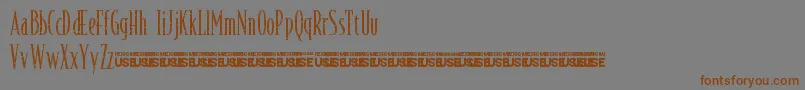 fuente AsILayDyingLogoFontdemo – Fuentes Marrones Sobre Fondo Gris
