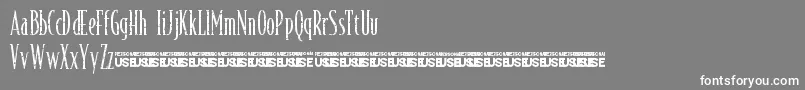 フォントAsILayDyingLogoFontdemo – 灰色の背景に白い文字