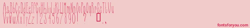 SELFBN   Font – Red Fonts on Pink Background