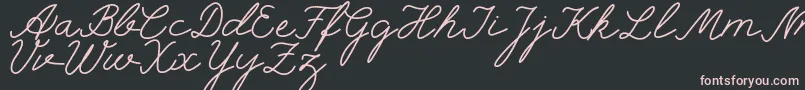 selfilla Font – Pink Fonts on Black Background