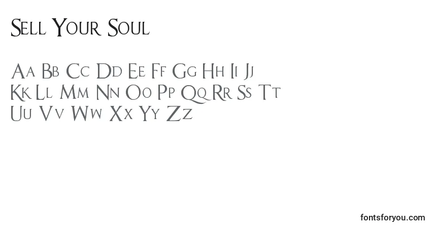 Шрифт Sell Your Soul – алфавит, цифры, специальные символы