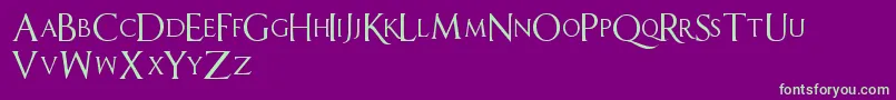 Sell Your Soul Font – Green Fonts on Purple Background