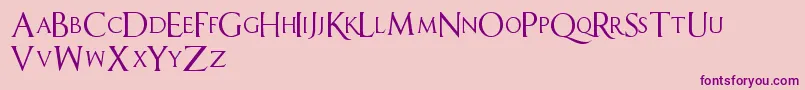 Sell Your Soul Font – Purple Fonts on Pink Background