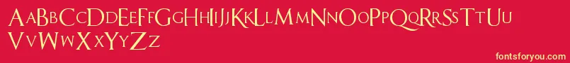 Sell Your Soul Font – Yellow Fonts on Red Background