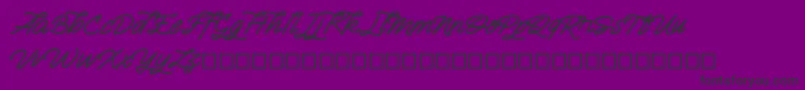 Semangkang Font – Black Fonts on Purple Background