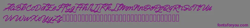 Semangkang Font – Purple Fonts on Gray Background