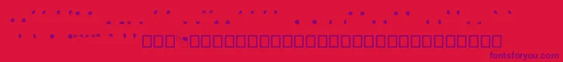 Semi Head Font – Purple Fonts on Red Background