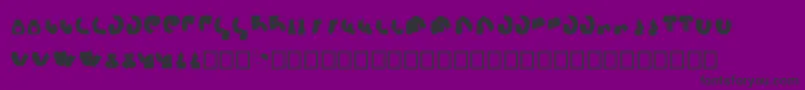 Semi Shaft-Schriftart – Schwarze Schriften auf violettem Hintergrund