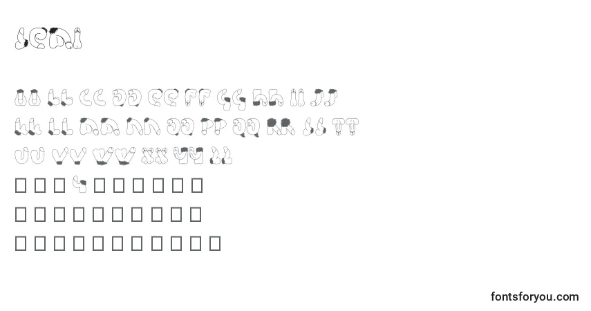 Шрифт Semi (139973) – алфавит, цифры, специальные символы