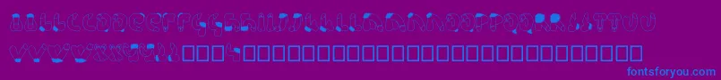 Semi Font – Blue Fonts on Purple Background