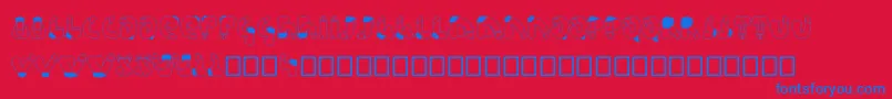 Semi Font – Blue Fonts on Red Background