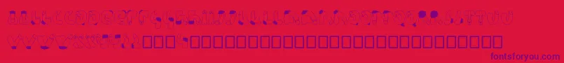 Semi Font – Purple Fonts on Red Background