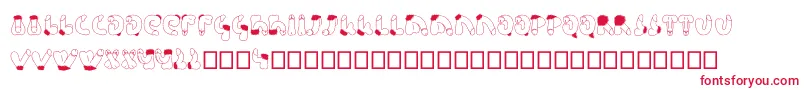 Semi Font – Red Fonts on White Background