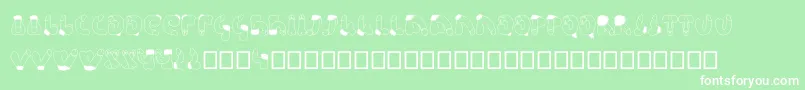 Semi Font – White Fonts on Green Background