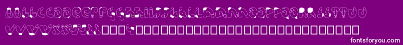 Semi Font – White Fonts on Purple Background