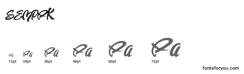 SEMPAK Font Sizes
